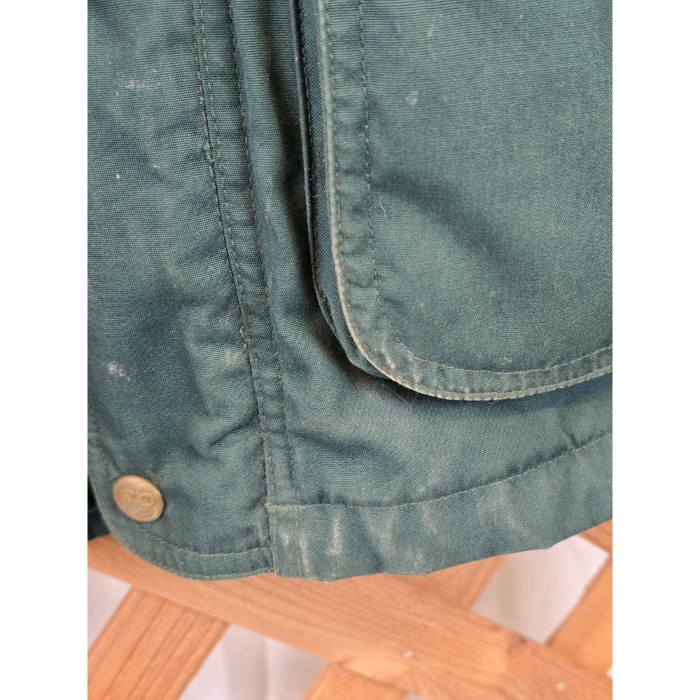 Vintage Y2K Eddie Bauer Men's Jacket Coat Green Wool Lining Warm Size Small - Picture 9 of 15